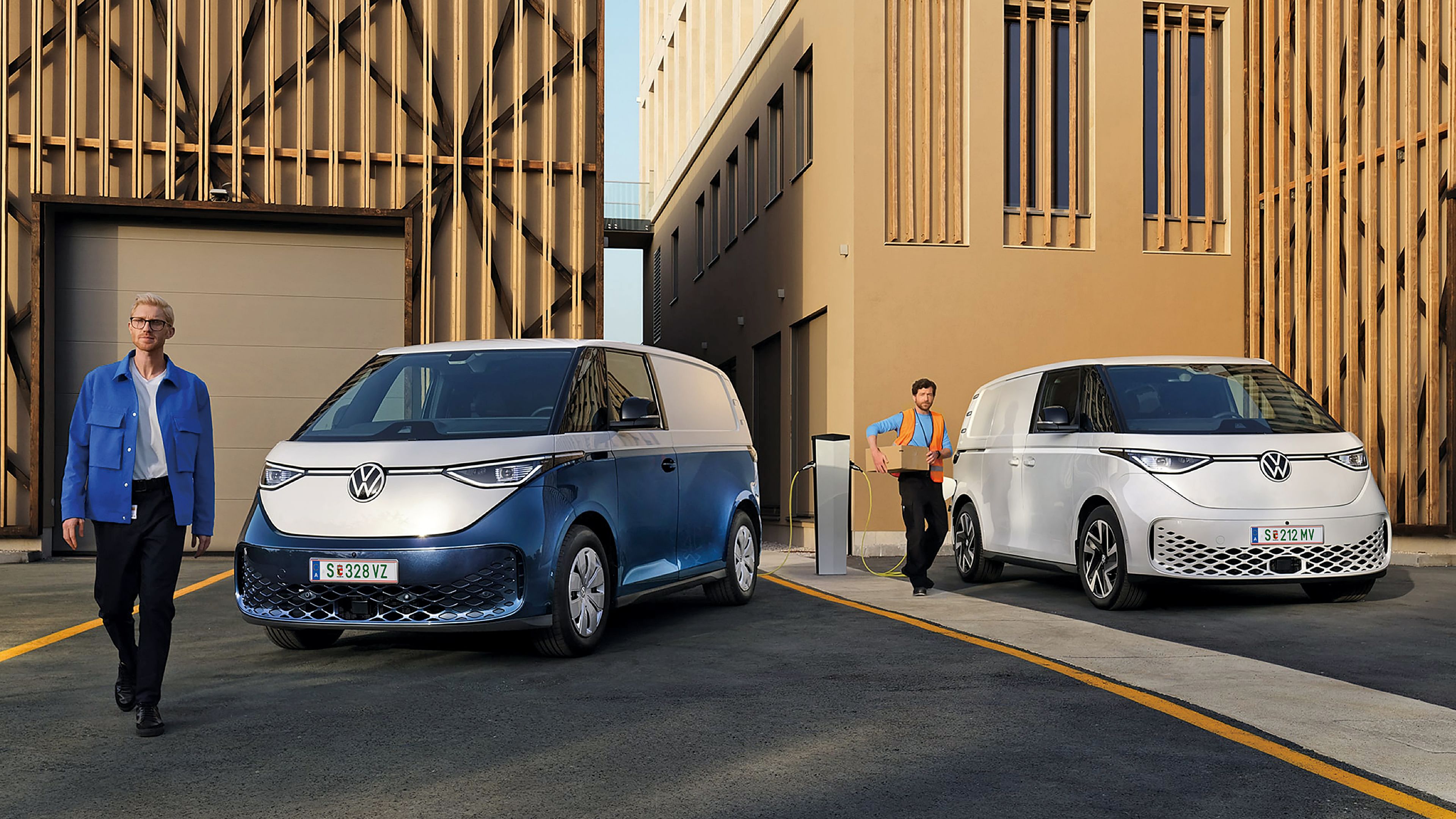 Volkswagen ID. Buzz Cargo visto de cima 