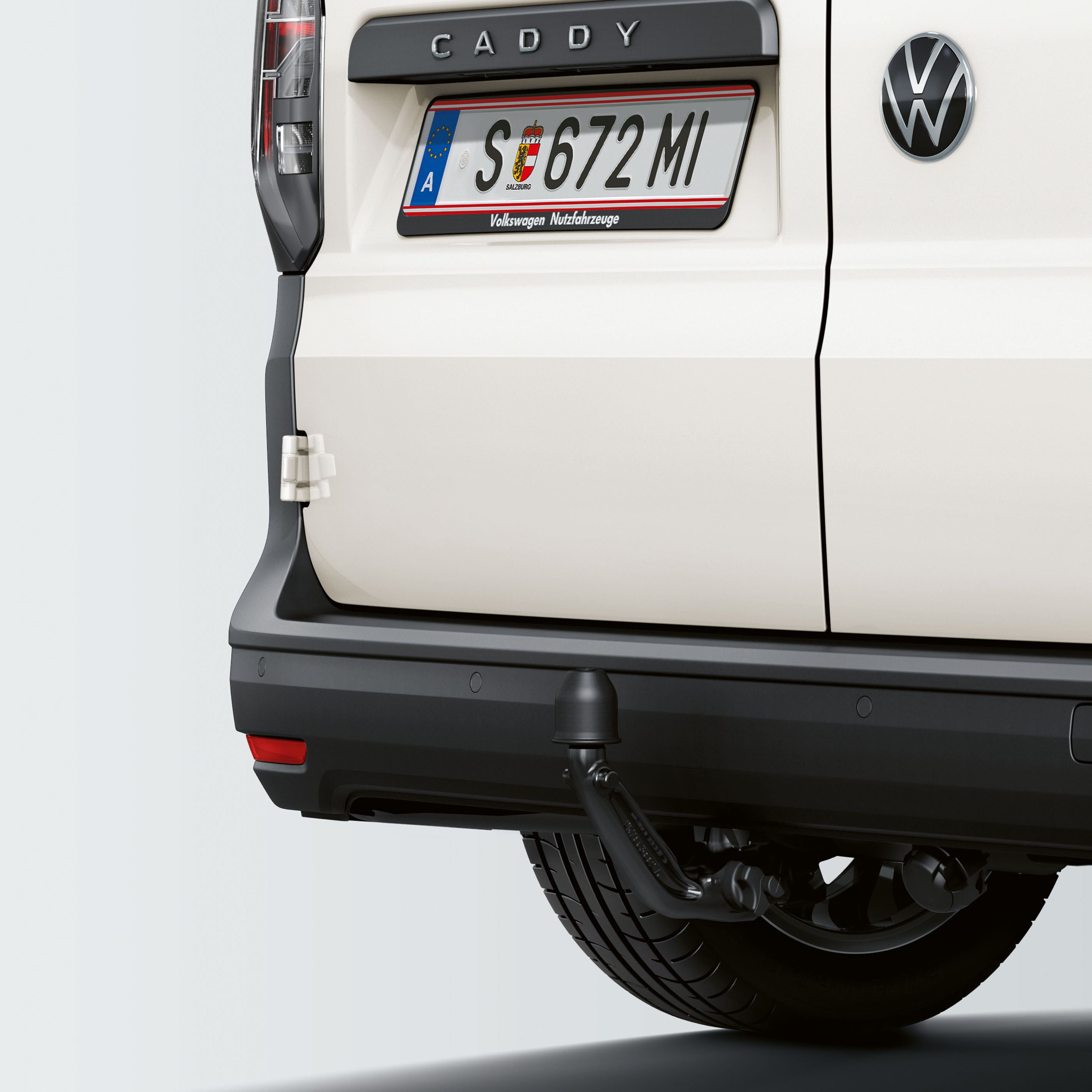 Acoplamentos de reboque do VW Caddy Cargo.