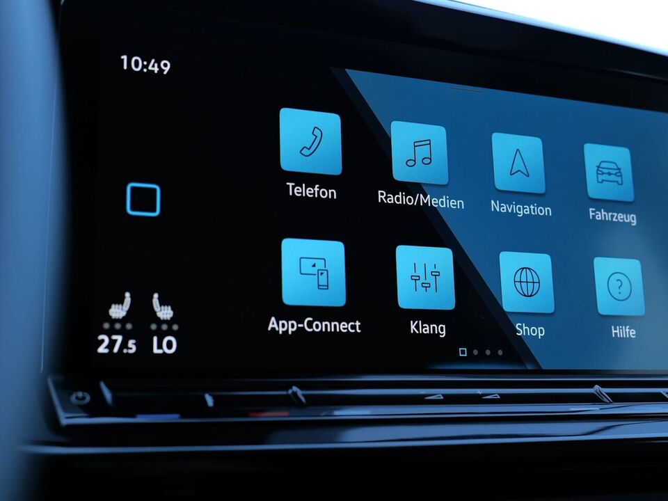 Display digital do VW Caddy Maxi