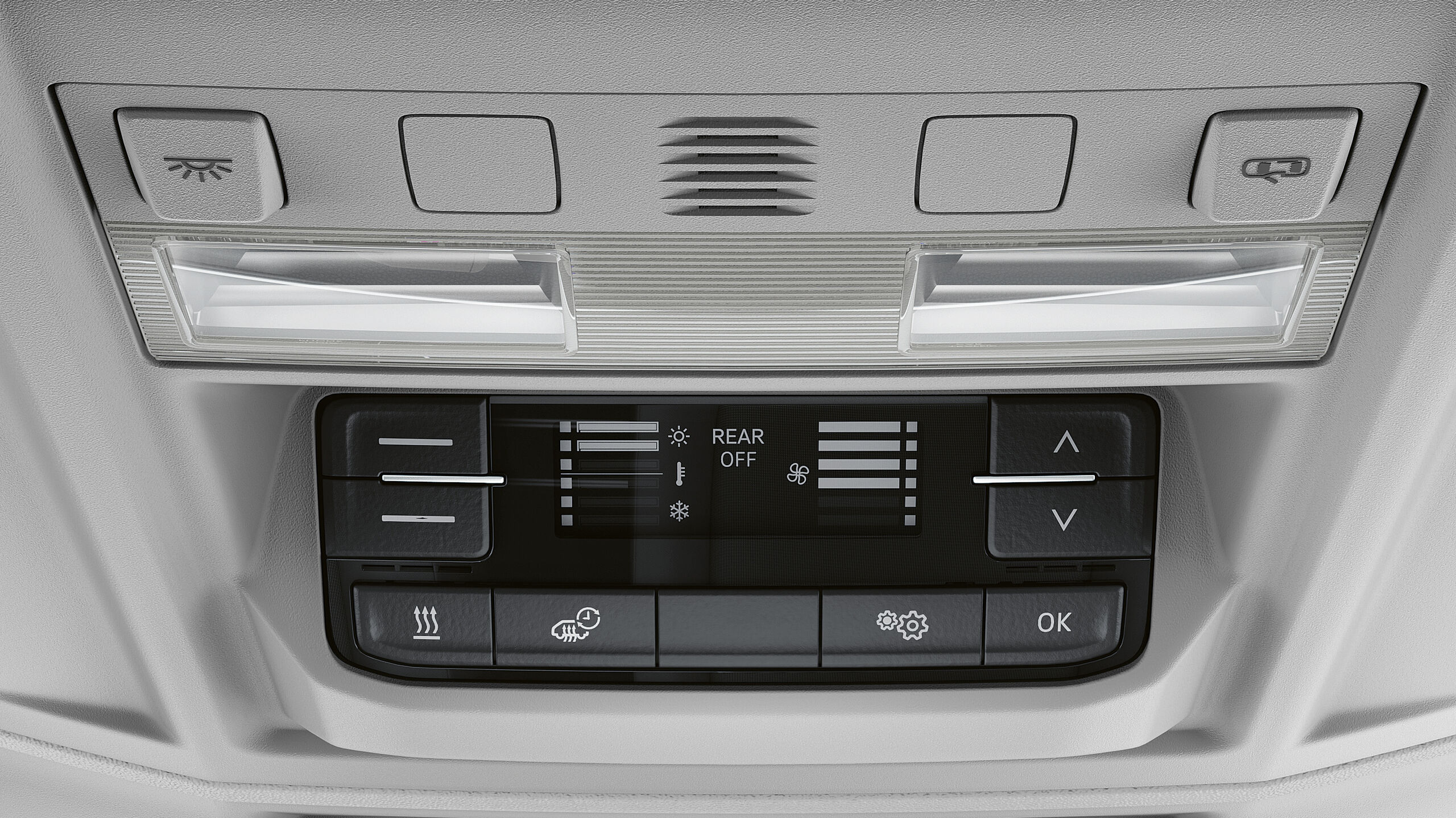 Um sistema de aquecimento da Volkswagen Veículos Comerciais ao detalhe.