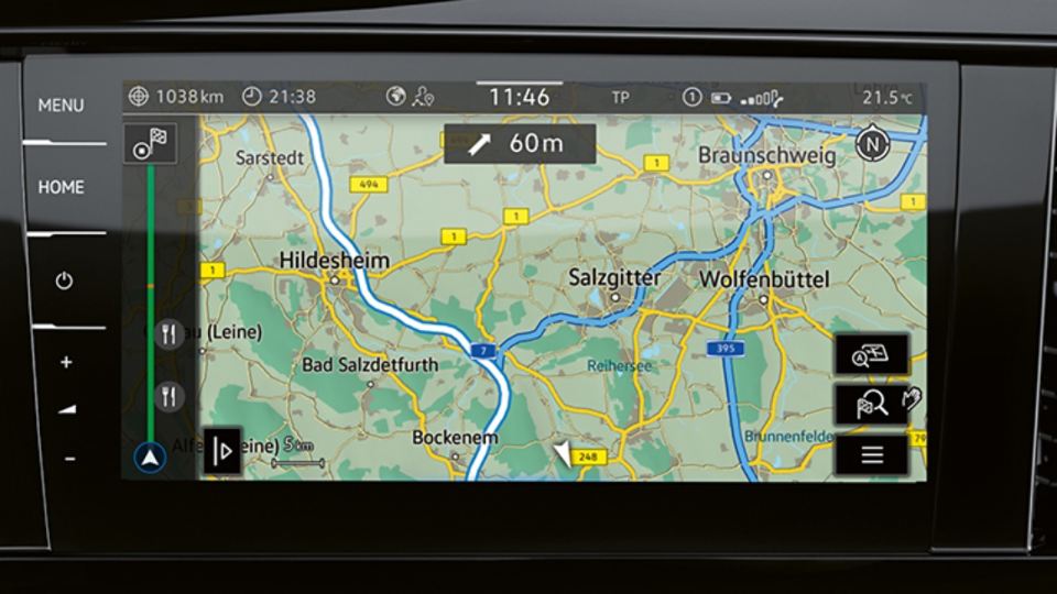 O sistema de navegação VW "Discover Pro".