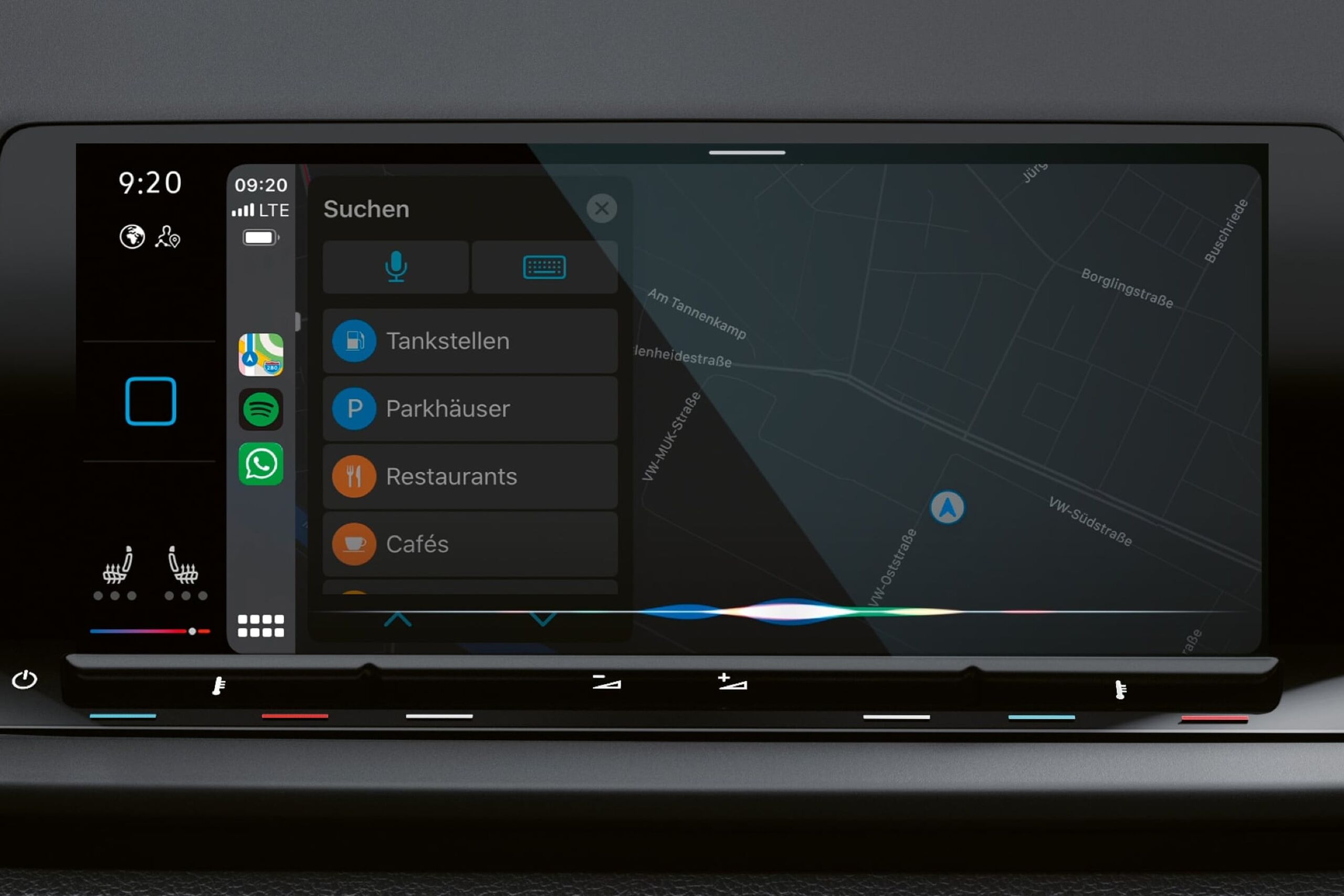 O sistema de navegação Discover Pro no VW Caddy Kombi.