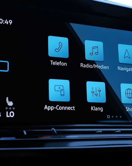 Display digital do VW Caddy Maxi