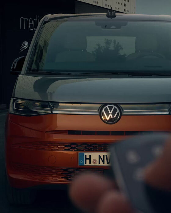 A Luz de Boas-Vindas da Multivan da Volkswagen.