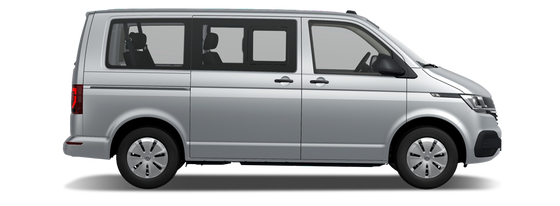 VW Caddy Kombi weiß Seitenansicht
