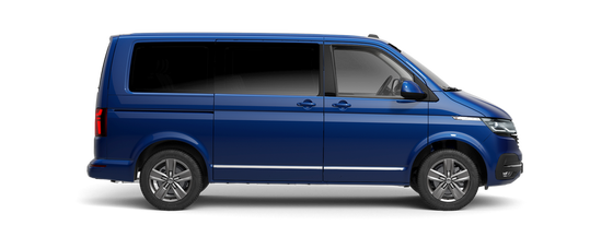 VW Caravelle Highline blau Seitenansicht