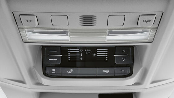 Um sistema de aquecimento do Volkswagen Veículos Comerciais ao detalhe.