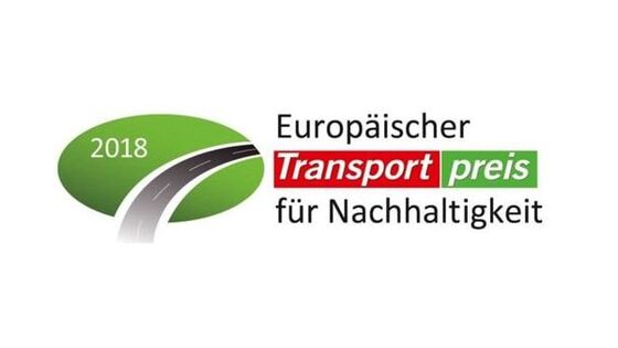 Logótipo do Prémio Europeu de Sustentabilidade dos Transportes de 2018