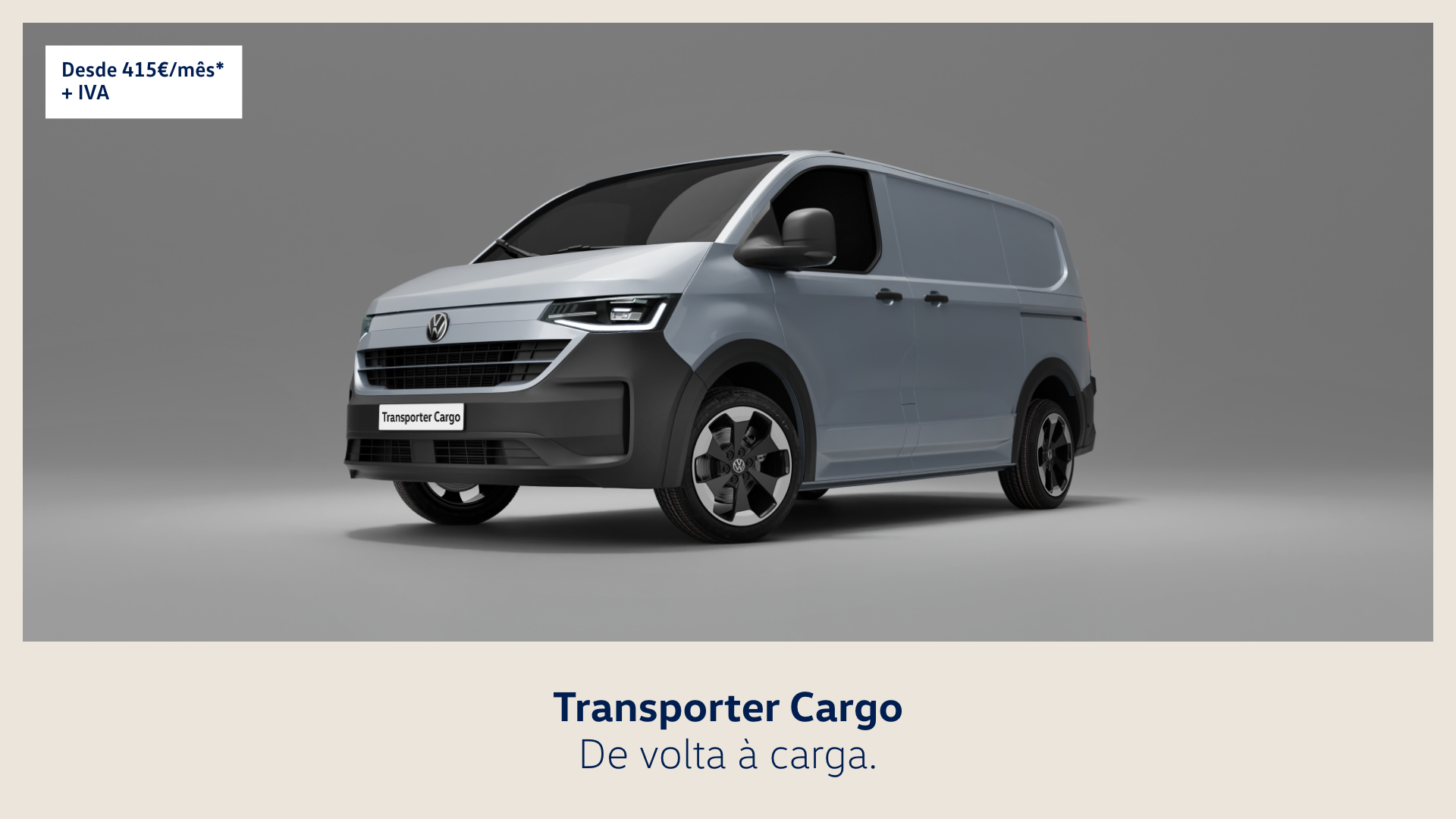 Destaque campanha Transporter Cargo. De volta à carga.